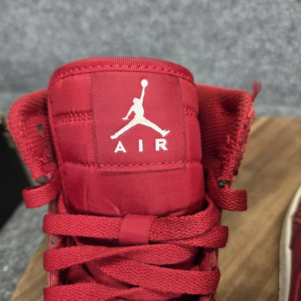 Nike Air Jordan 1 Retro High Premium Shoes Youth Size 5Y Red Elephant 838850-600